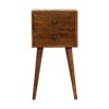 Mini 2 Drawer Chestnut Bedside for resale
