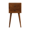 bulk Mini 2 Drawer Chestnut Bedside for resale
