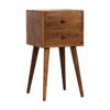 wholesale Mini 2 Drawer Chestnut Bedside for resale
