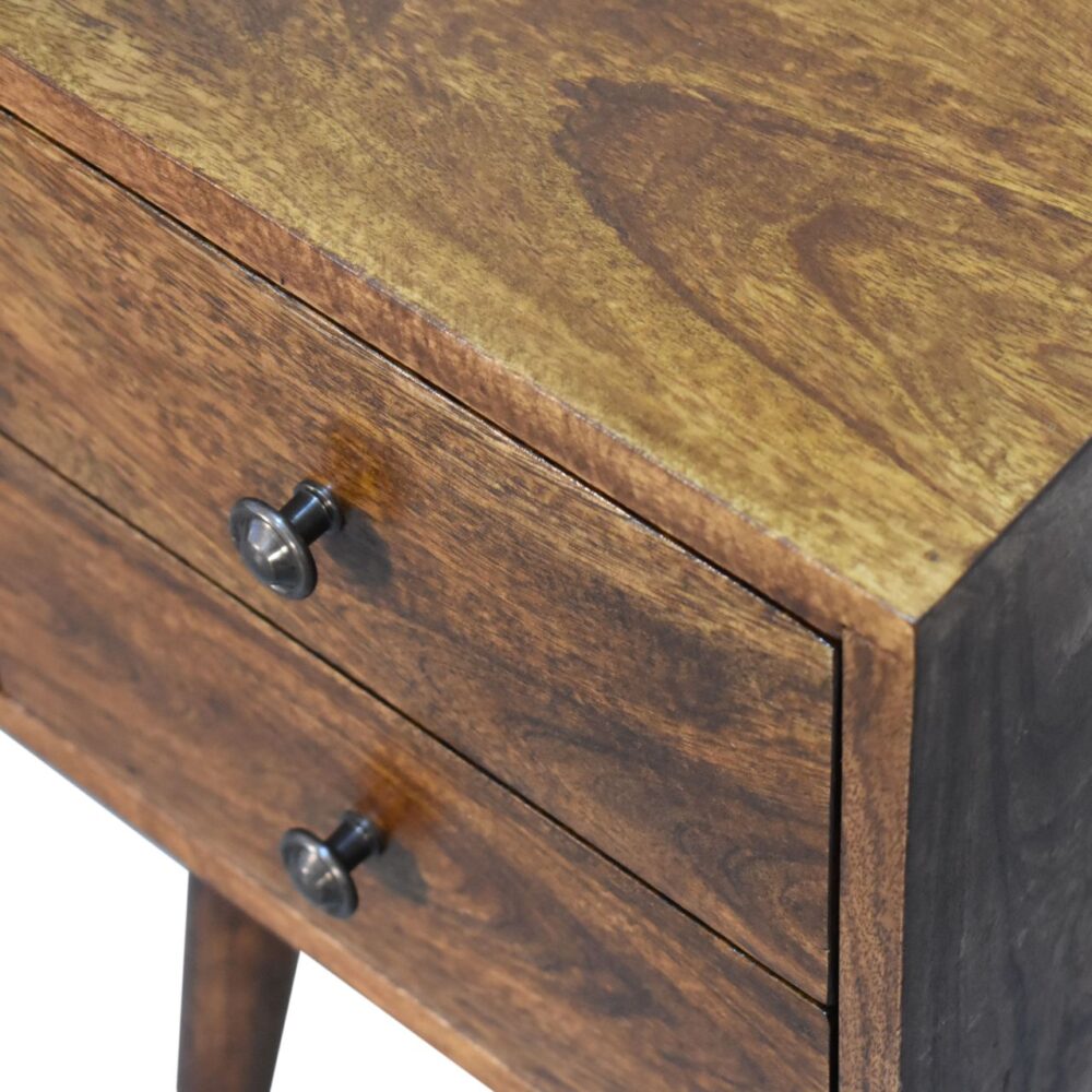 wholesale Mini 2 Drawer Chestnut Bedside for resale