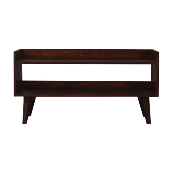 Nordic Cherry Finish Storage Bench for resale