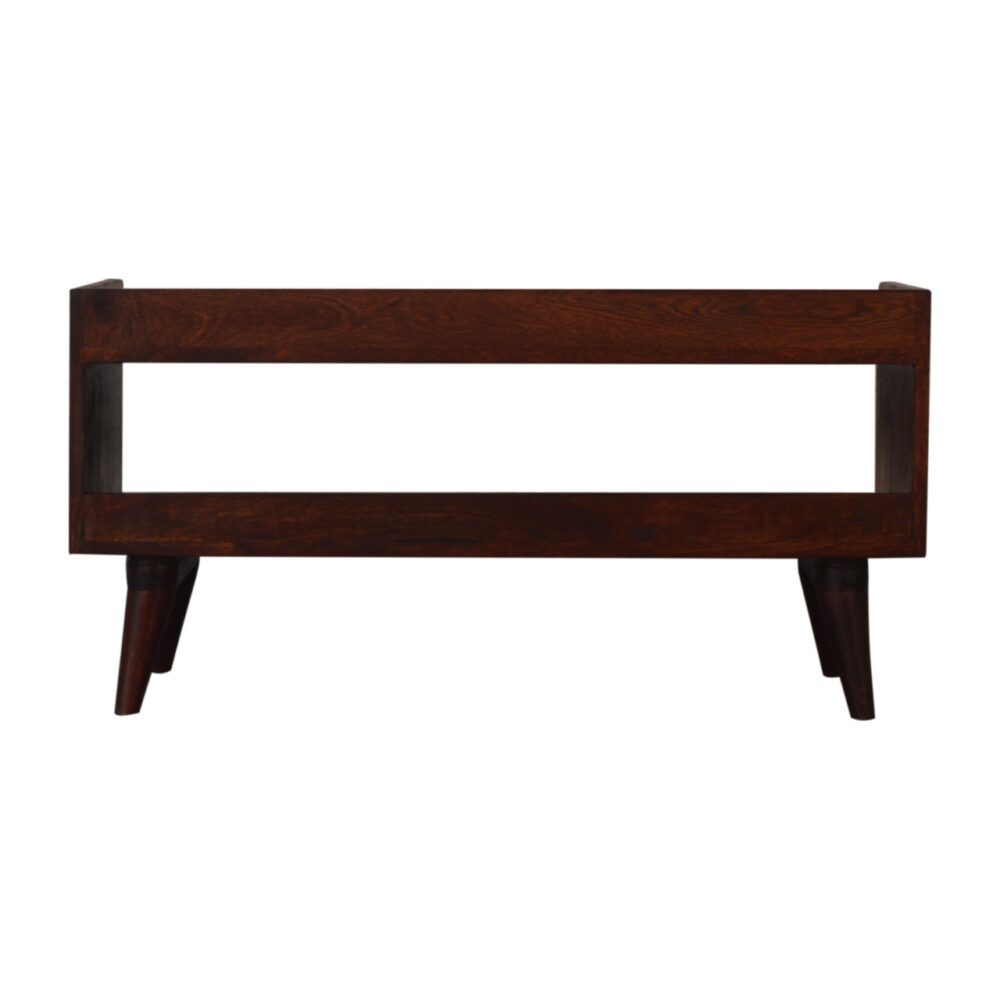 Nordic Cherry Finish Storage Bench for wholesale