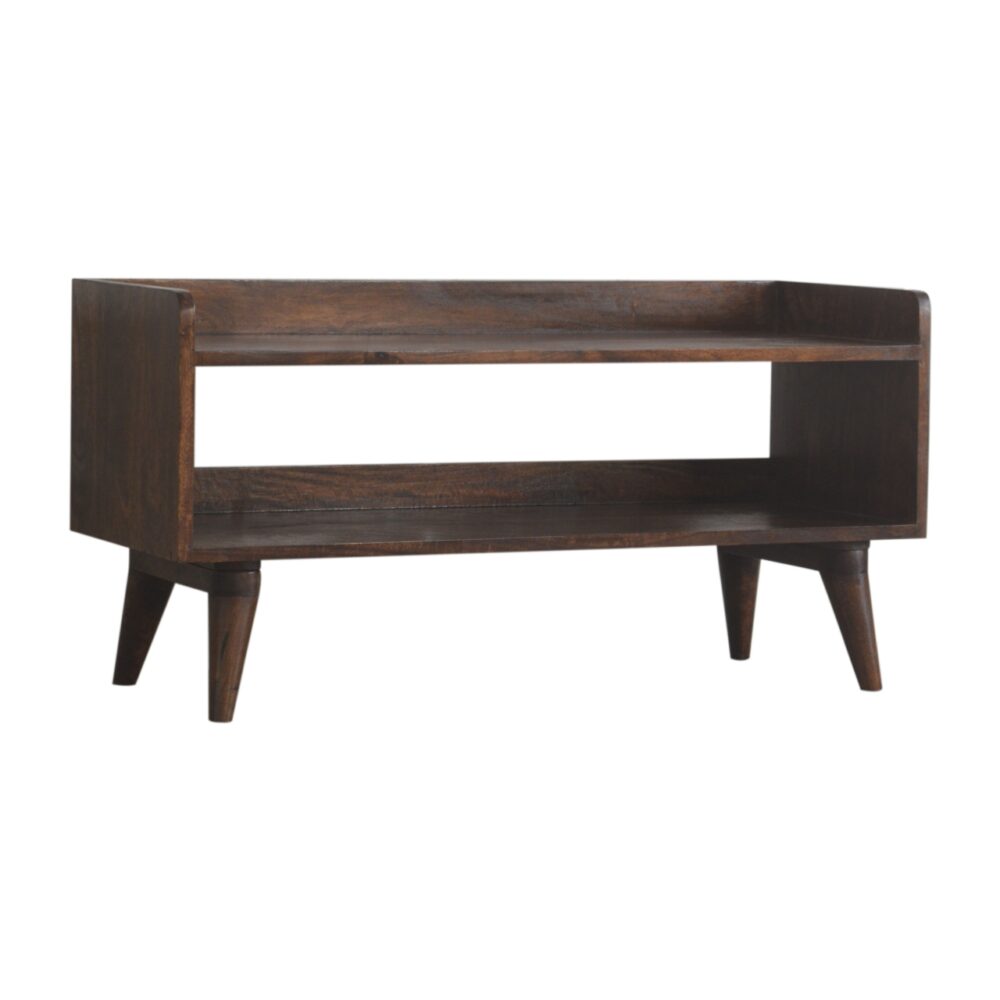 wholesale Nordic Walnut Finish Storage Bench for resale