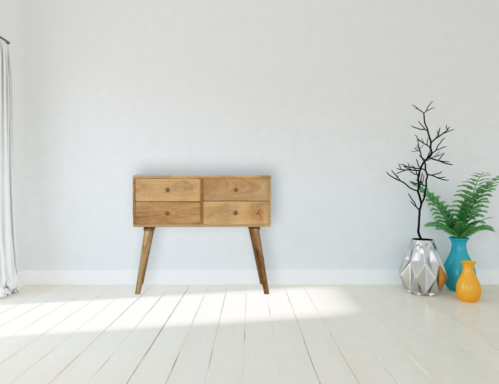 bulk Nordic Style Console Table with 4 Drawers for resale