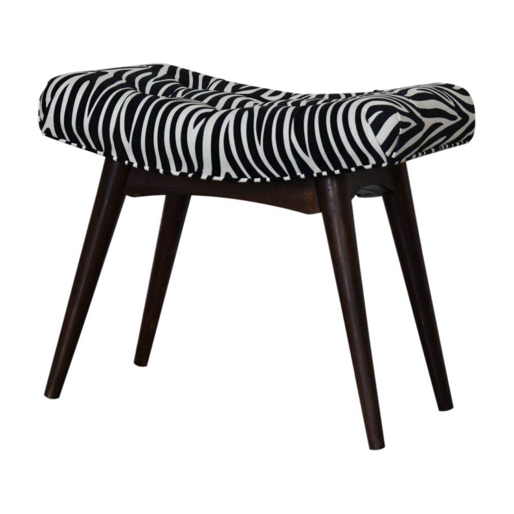 Zebra Print Curved Bench wholesalers