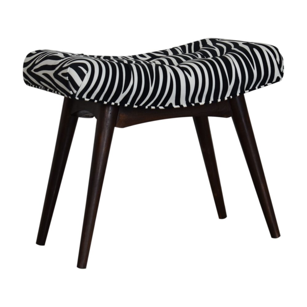 wholesale Zebra Print Curved Bench for resale