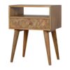 Assorted Oak-ish Bedside with Open Slot for wholesale