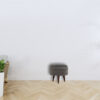 Grey Velvet Nordic Style Footstool for wholesale