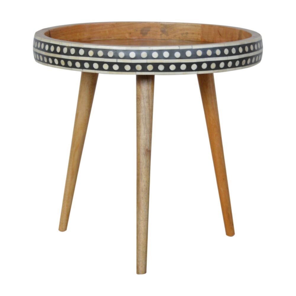 Large Patterned Nordic Style End Table for resale