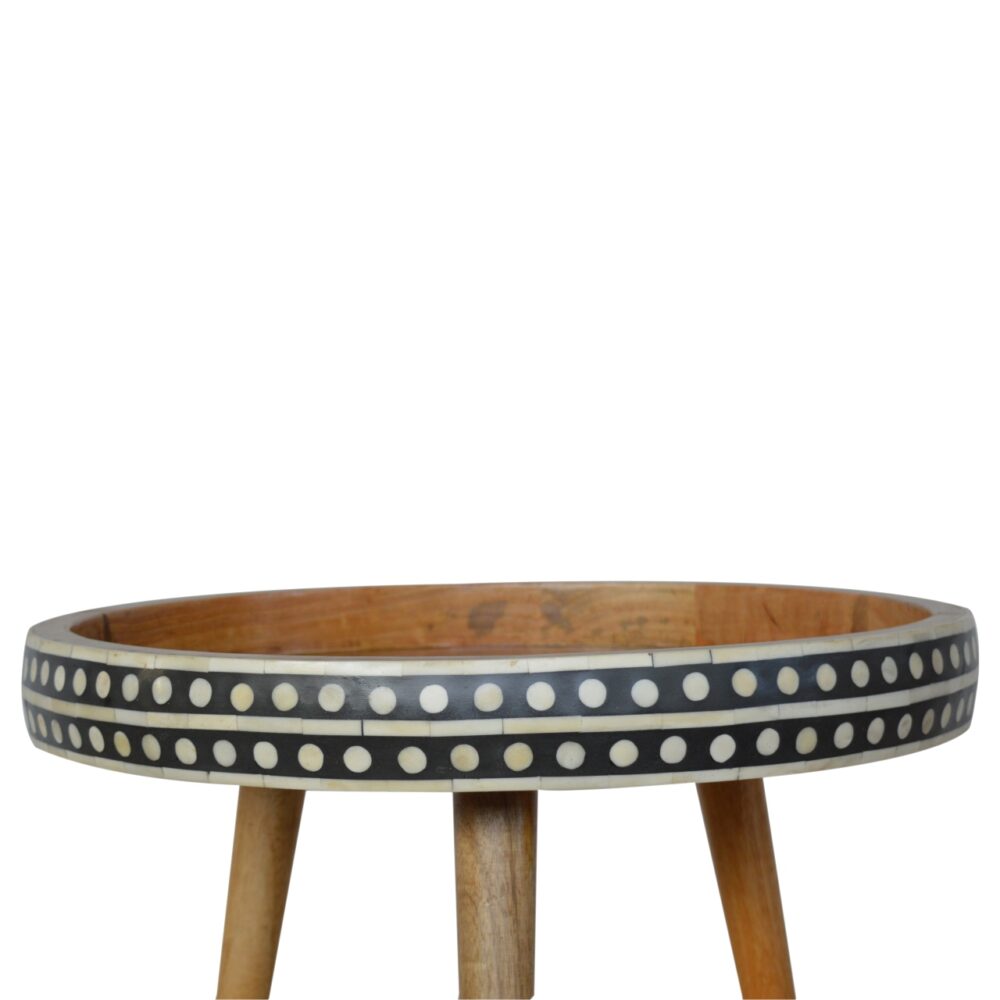 Large Patterned Nordic Style End Table for reselling