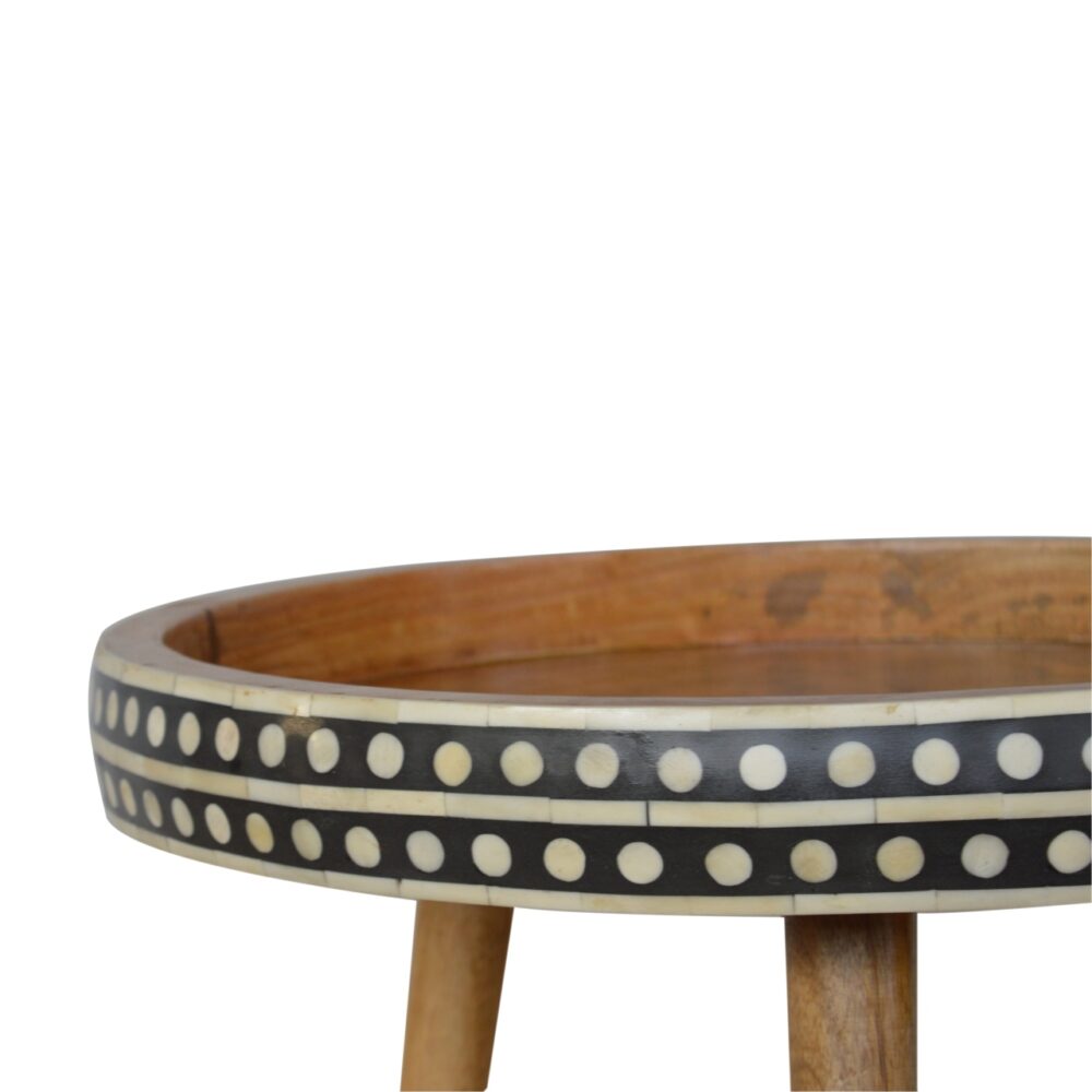 Large Patterned Nordic Style End Table for resell