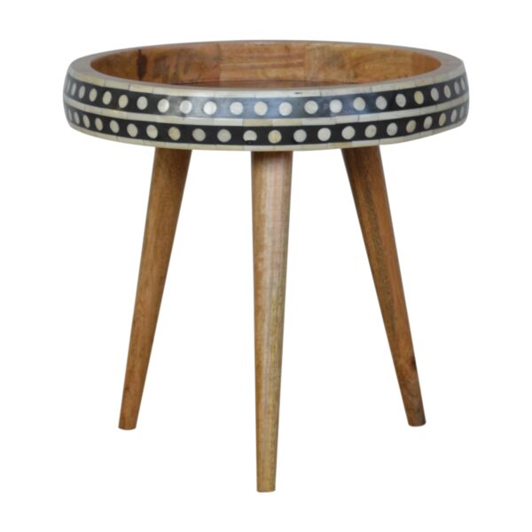 Small Patterned Nordic Style End Table for resale