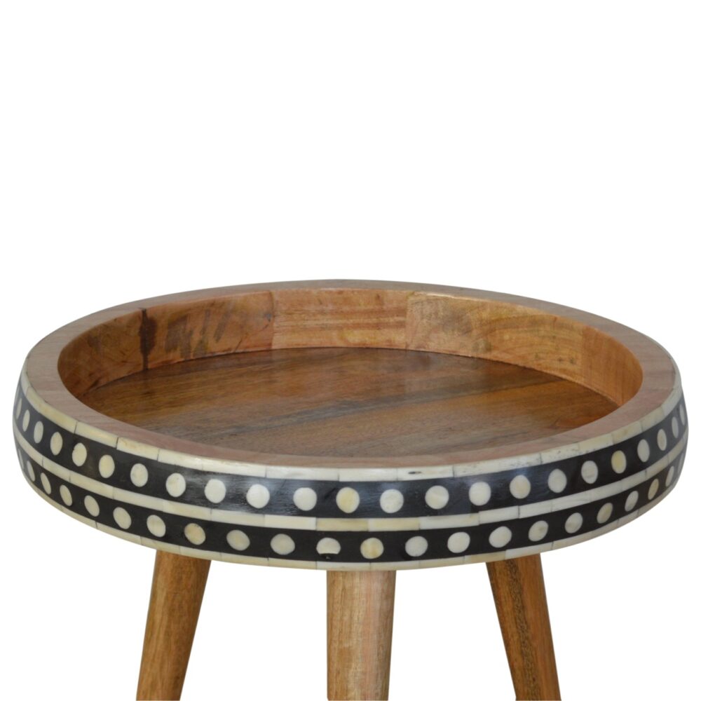 Small Patterned Nordic Style End Table dropshipping