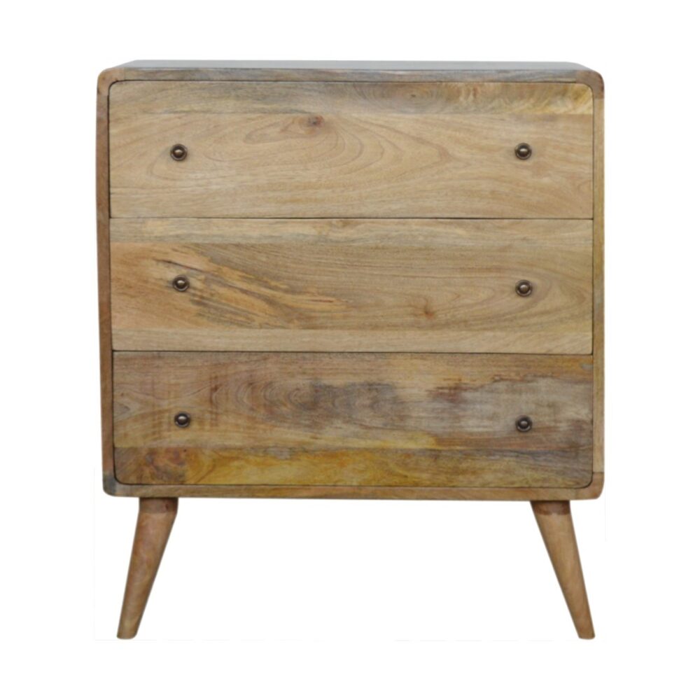 Curved Oak-ish Chest for resale