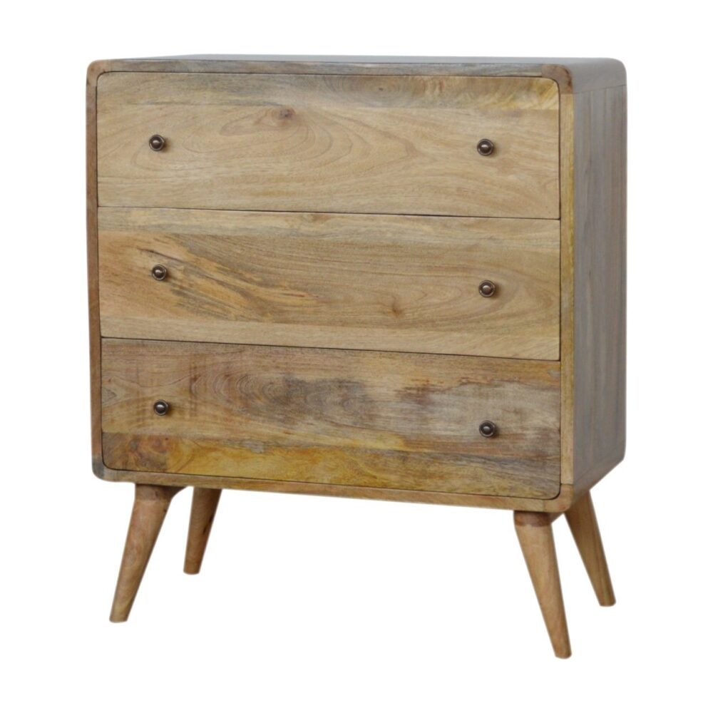 Curved Oak-ish Chest wholesalers
