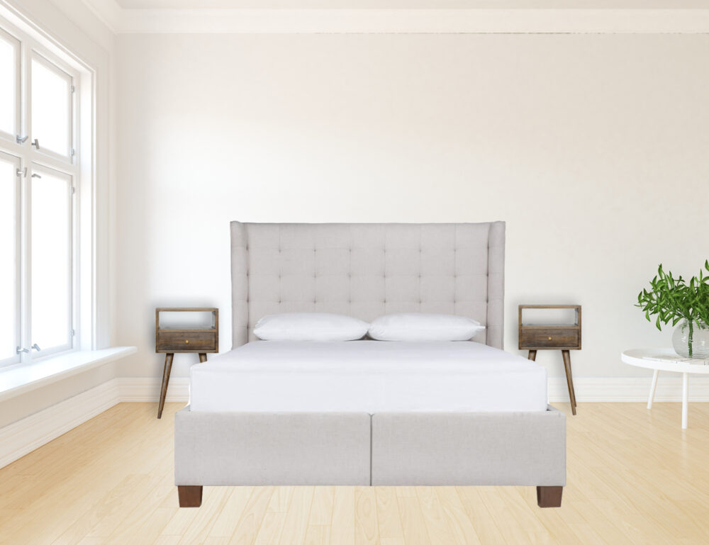 bulk Mini Grey Washed Bedside for resale