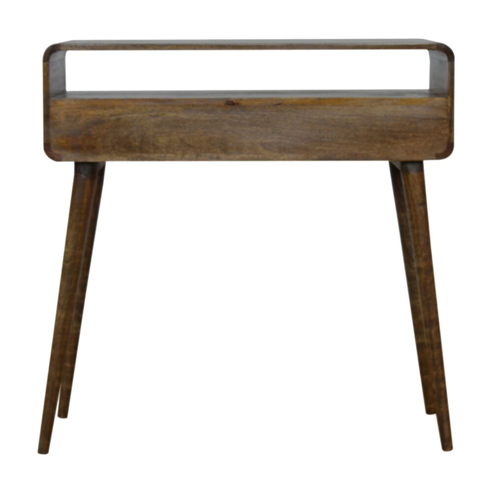 Curved Grey Washed Console Table wholesalers