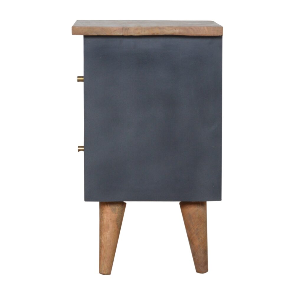 Charcoal Black Hand Painted Bedside for wholesale