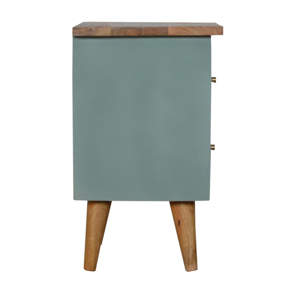 Green Hand Painted Bedside for wholesale