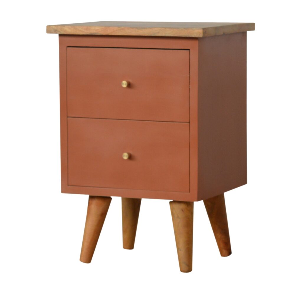 Brick Red Hand Painted Bedside wholesalers