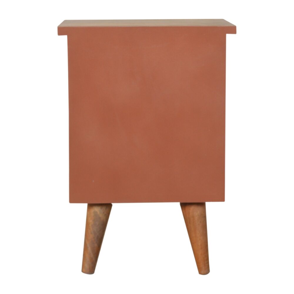 bulk Brick Red Hand Painted Bedside for resale