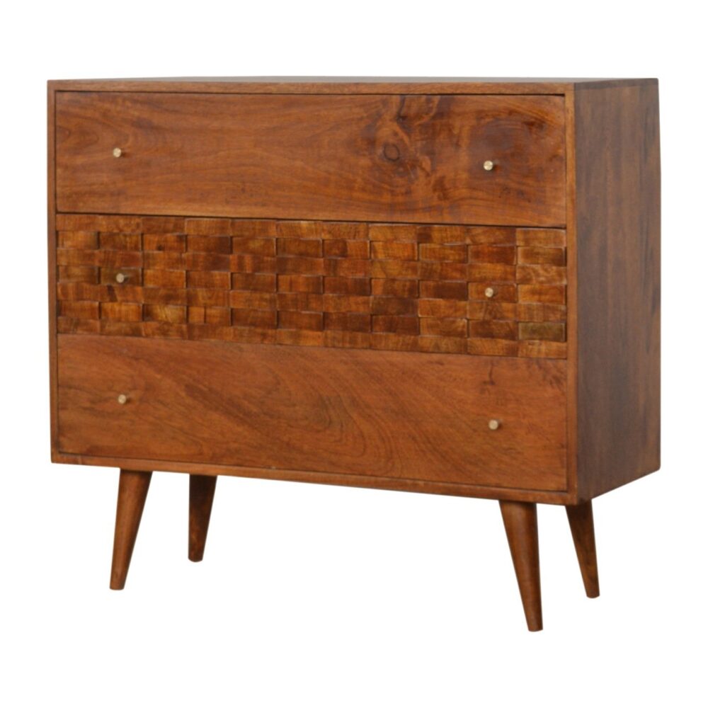 wholesale Tile Carved Chestnut Chest for resale