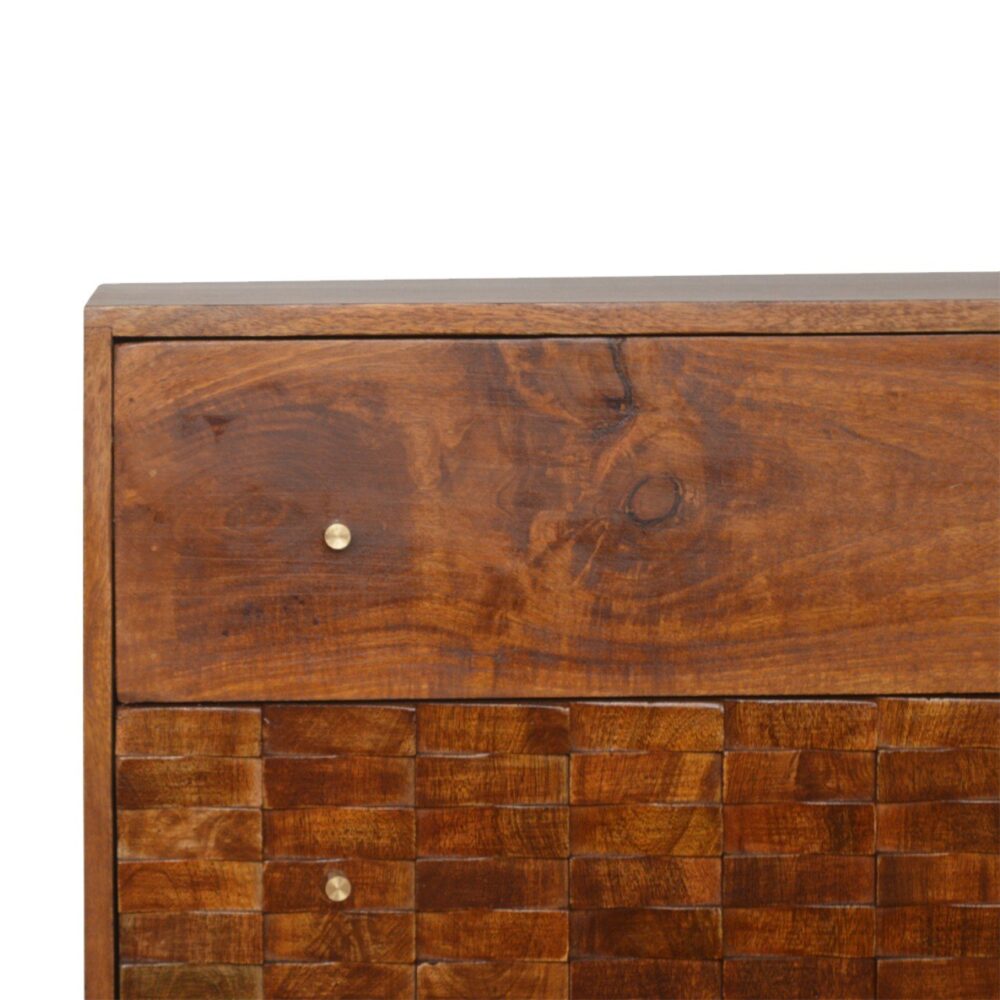 wholesale Tile Carved Chestnut Chest for resale