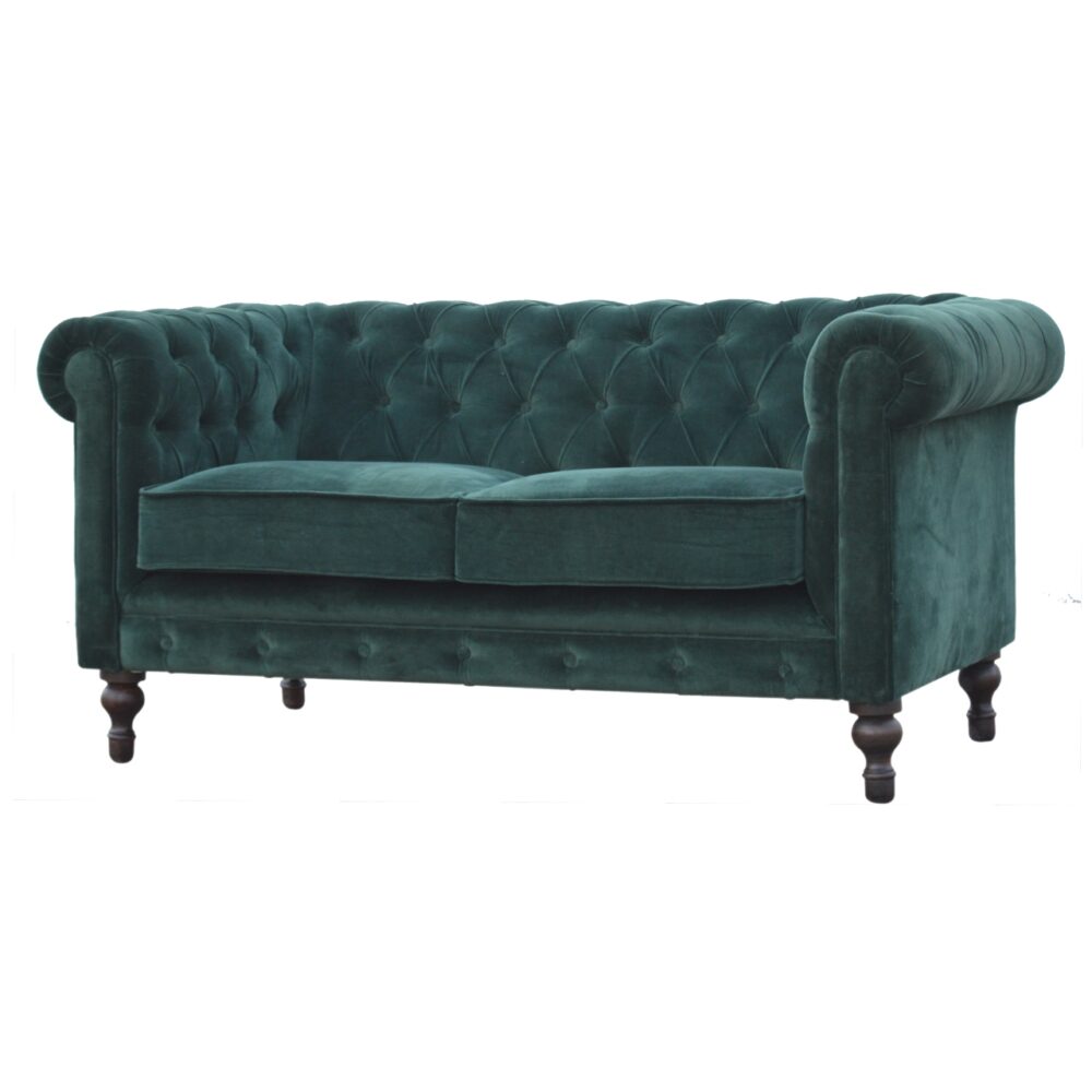 Emerald Green Velvet Chesterfield Sofa wholesalers