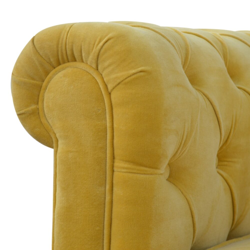 wholesale Mustard Velvet Chesterfield Sofa for resale