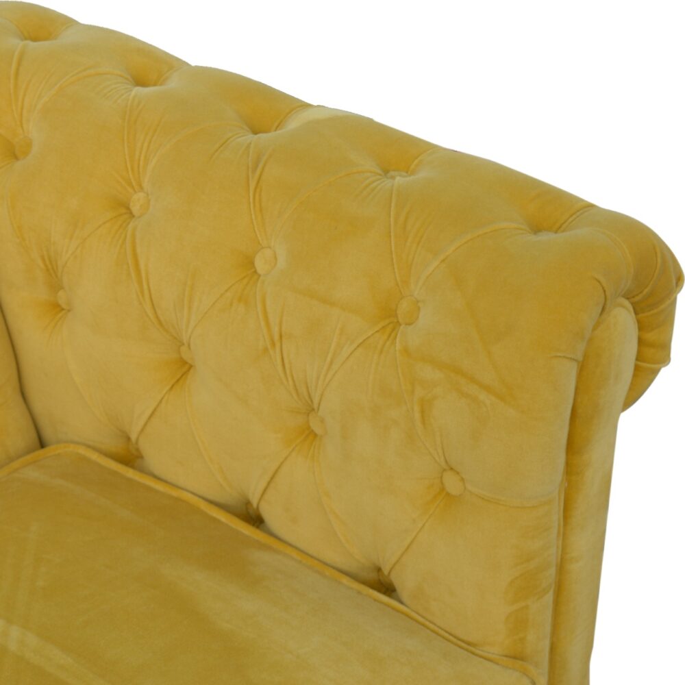 Mustard Velvet Chesterfield Sofa dropshipping