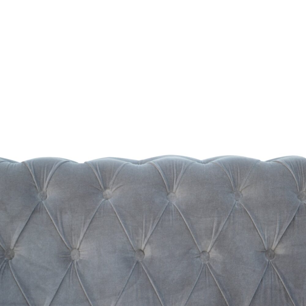 Grey Velvet Chesterfield Sofa dropshipping