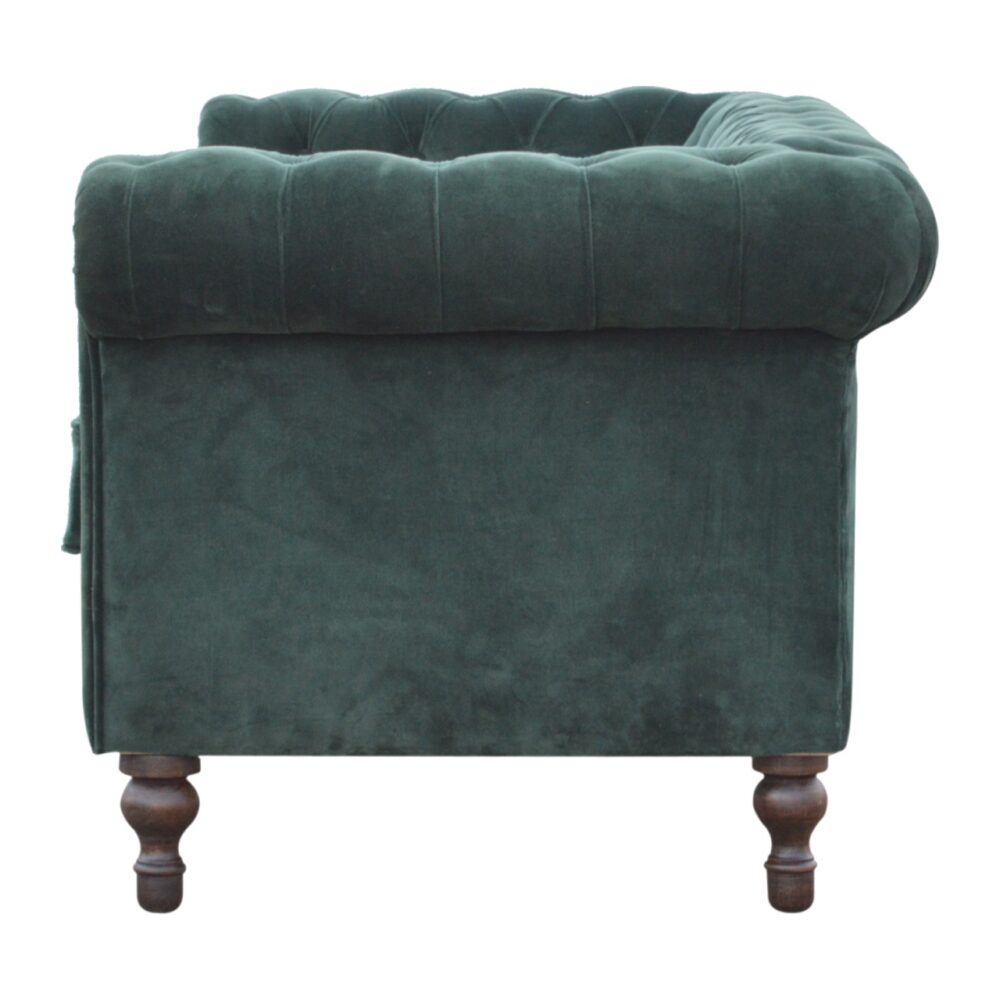 Emerald Green Velvet Chesterfield Sofa for wholesale