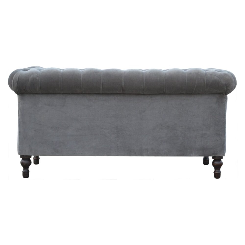 bulk Grey Velvet Chesterfield Sofa for resale