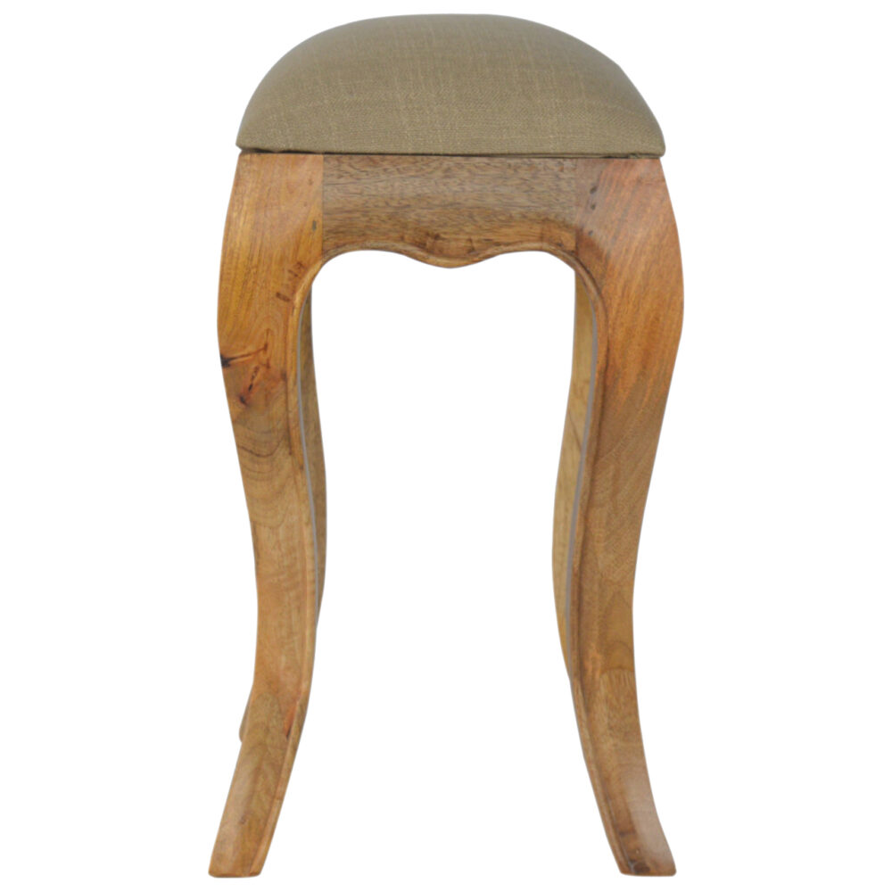 wholesale French Style Stool with Mud Linen Seat Pad for resale