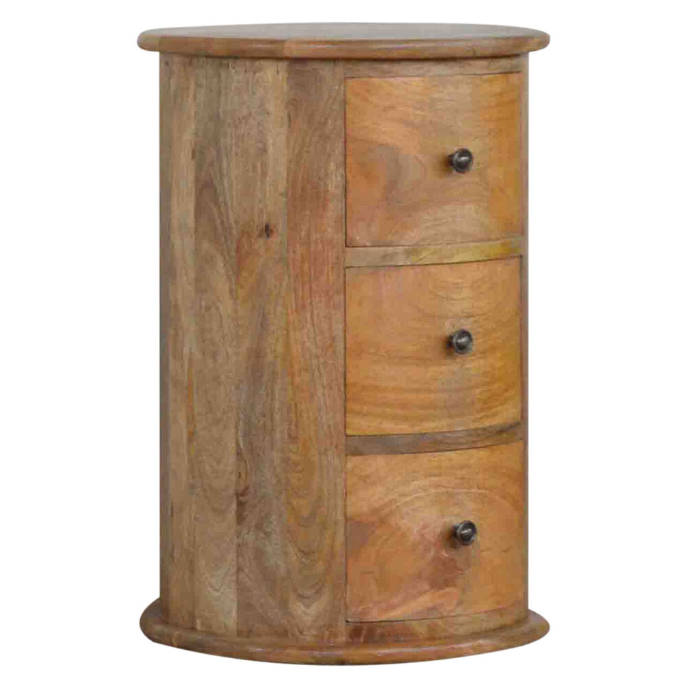 wholesale 3 Drawer Drum Nightstand for resale