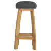 wholesale Black Tweed Studded Bar Stool for resale