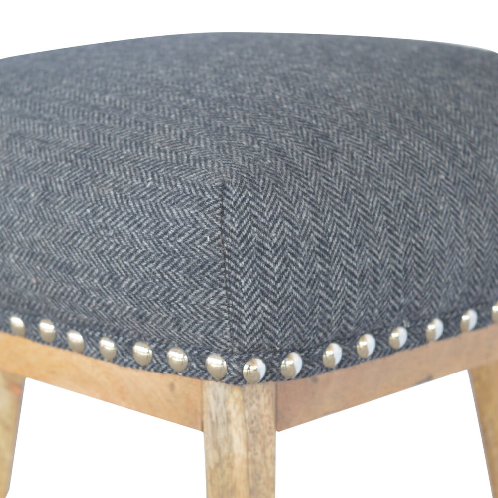 wholesale Black Tweed Studded Bar Stool for resale