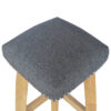 Black Tweed Studded Bar Stool for resell