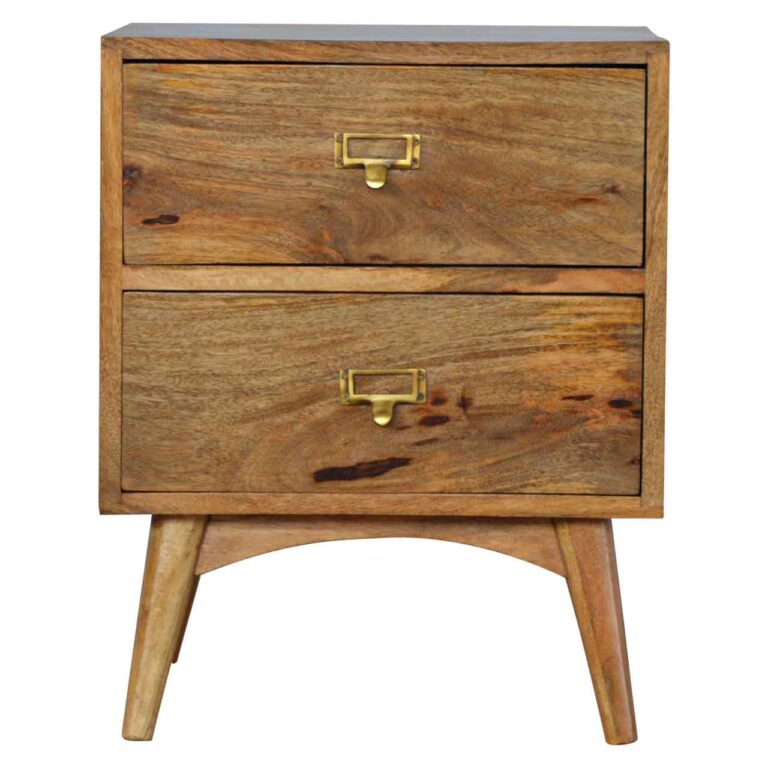 Brass Metal Slot Nightstand for resale