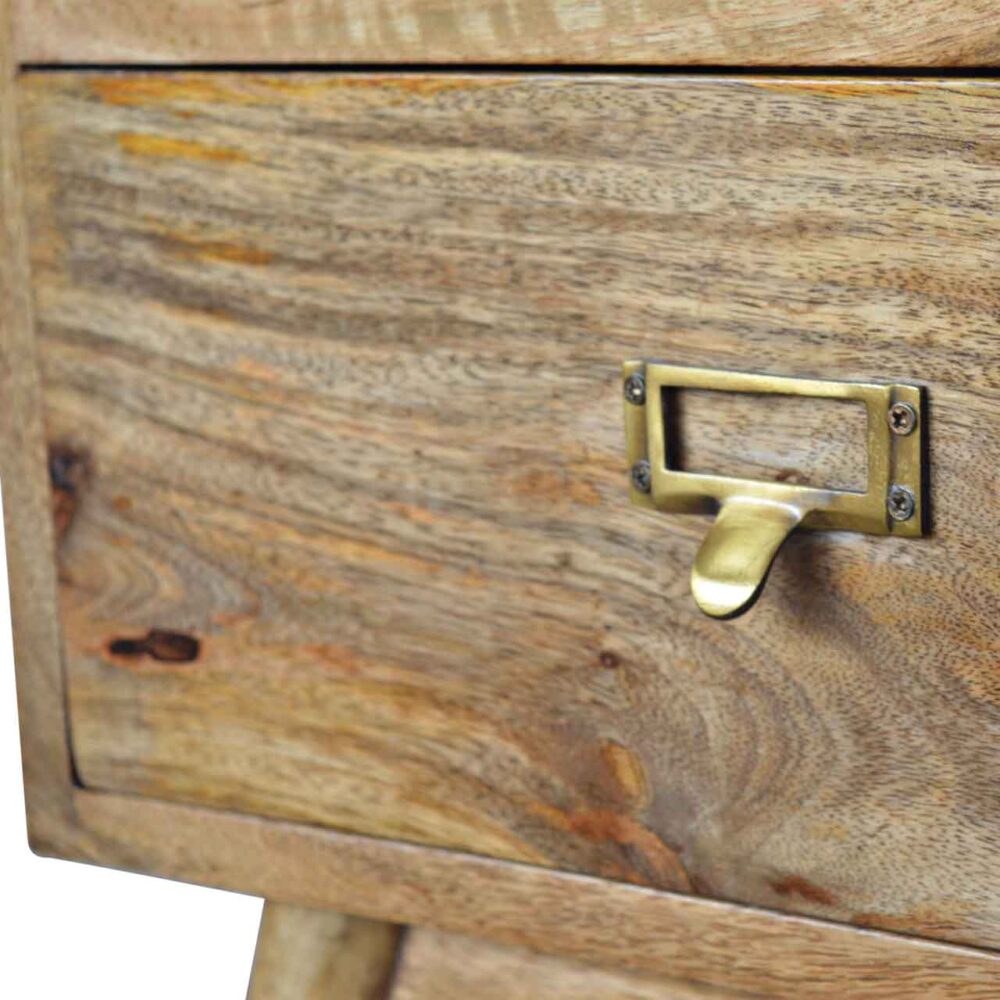 Brass Metal Slot Nightstand dropshipping