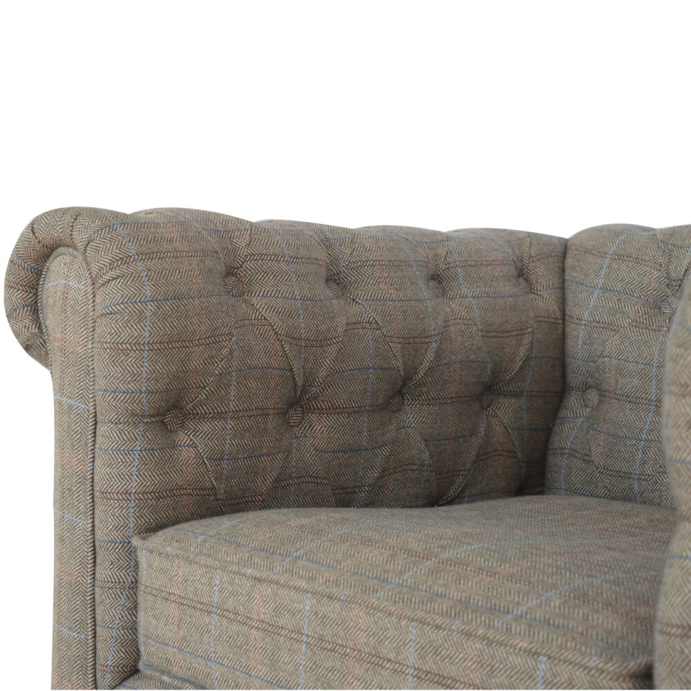 Multi Tweed Chesterfield Armchair for reselling