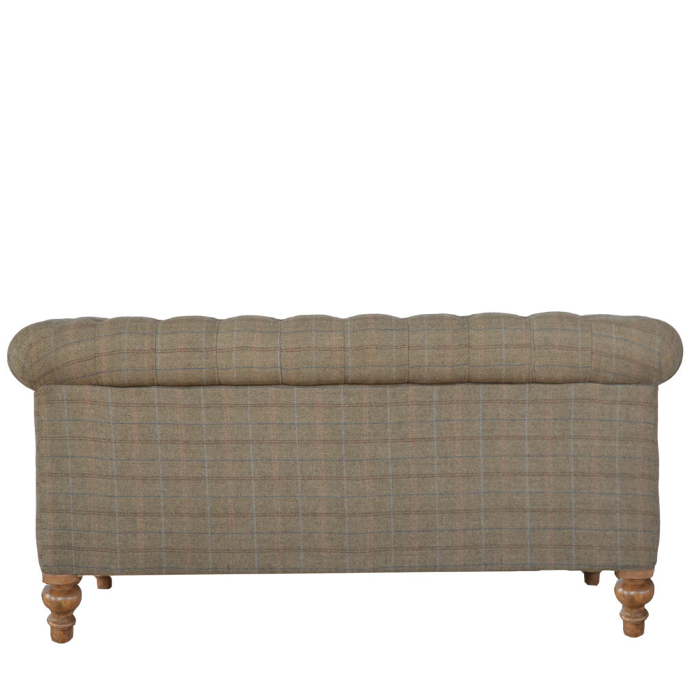 bulk Multi Tweed 2 Seater Chesterfield Sofa for resale