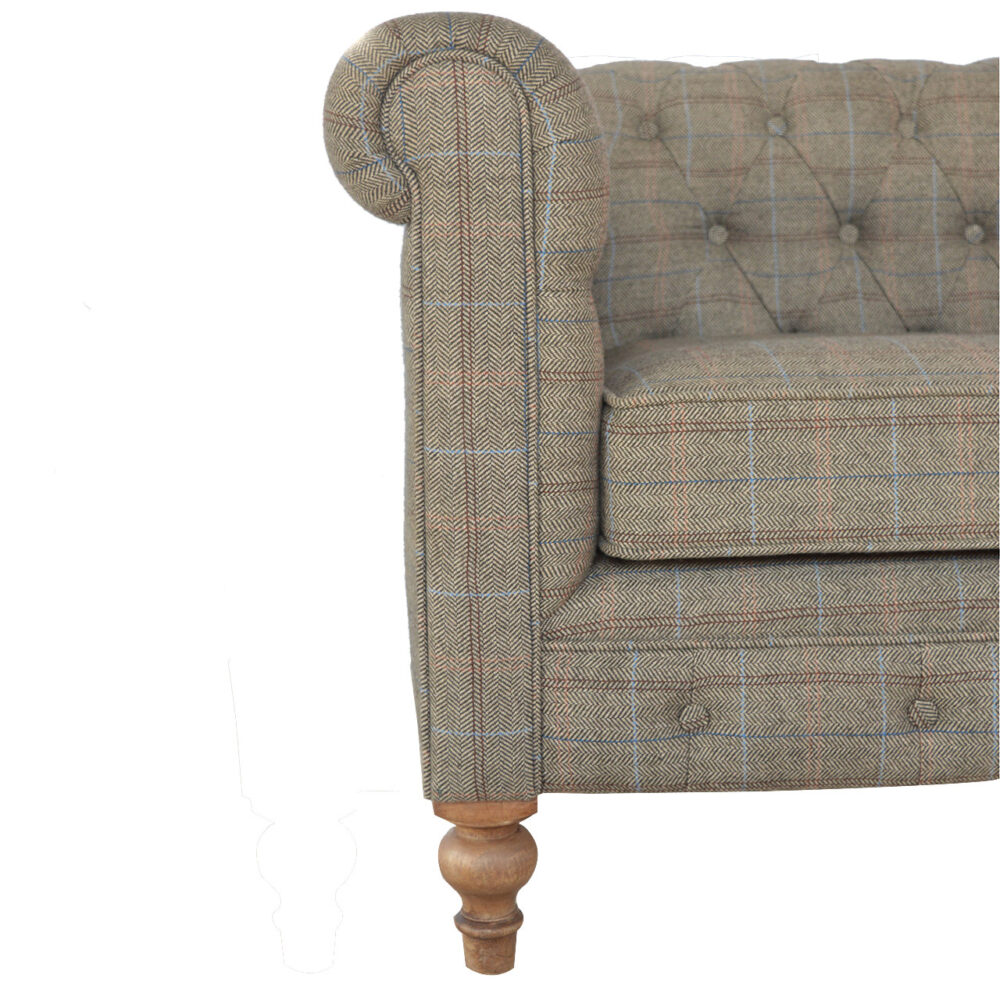 wholesale Multi Tweed 2 Seater Chesterfield Sofa for resale