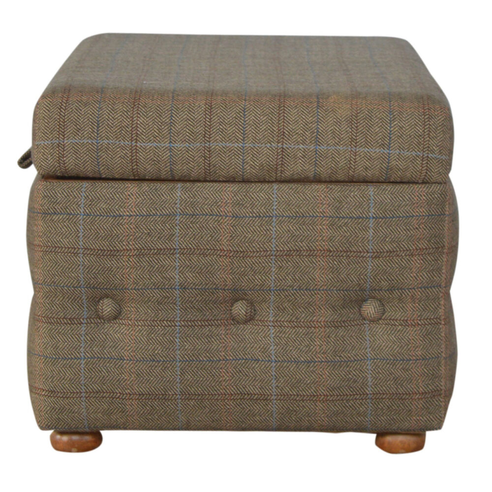 wholesale Multi Tweed Deep Button Footstool for resale