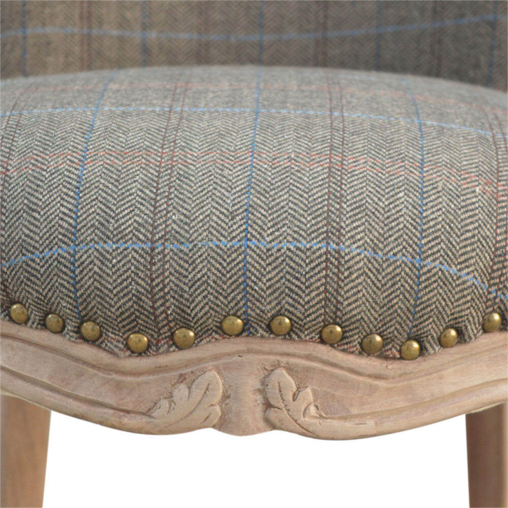 Small Multi Tweed French Chair dropshipping