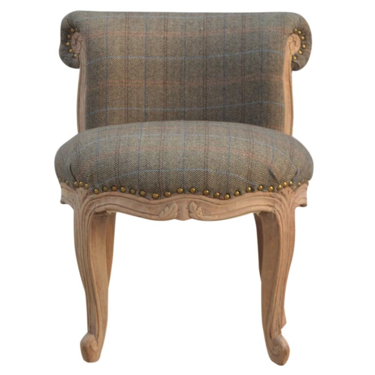 Small Multi Tweed French Chair for resale