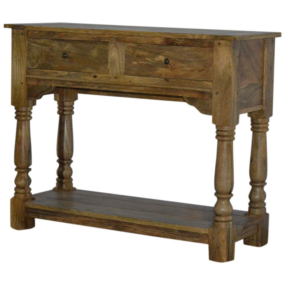 wholesale Console Table with 2 Drawers and Turned Legs for resale