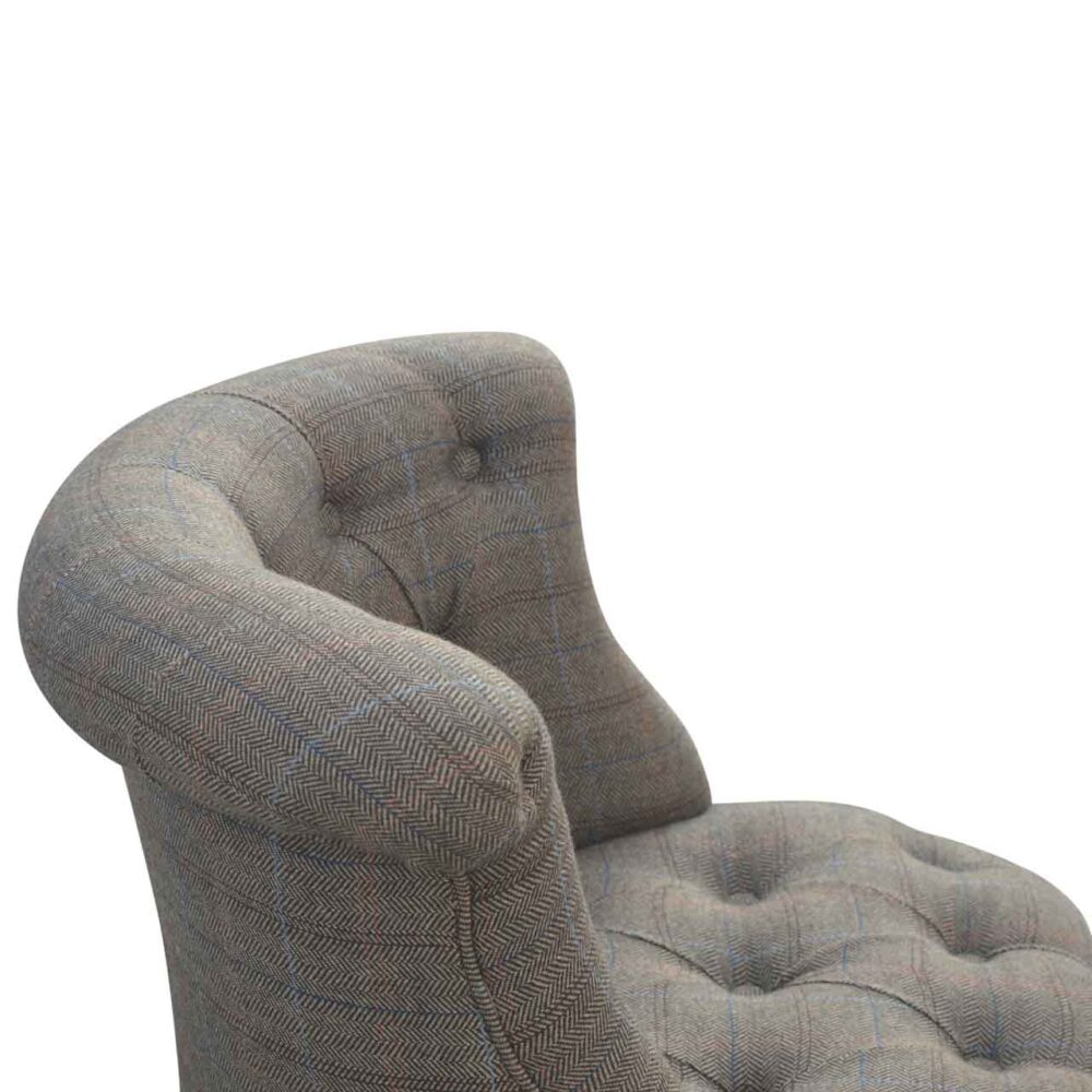 Small Multi Tweed Accent Chair for resell