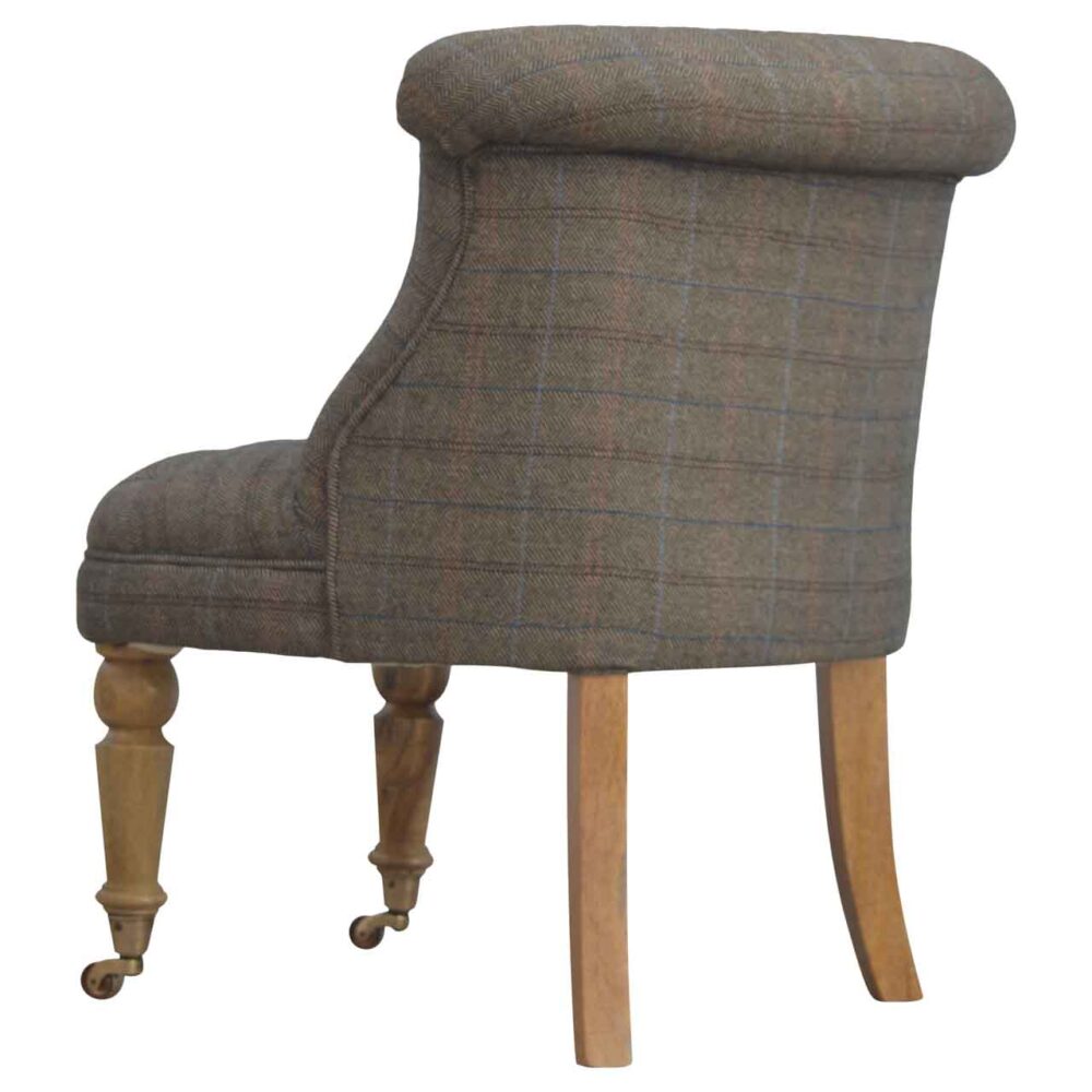 Small Multi Tweed Accent Chair dropshipping