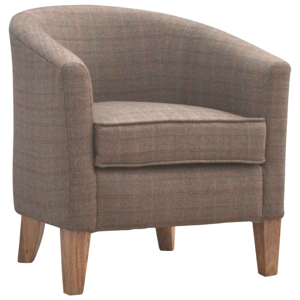 Upholstered Tweed Tub Chair wholesalers